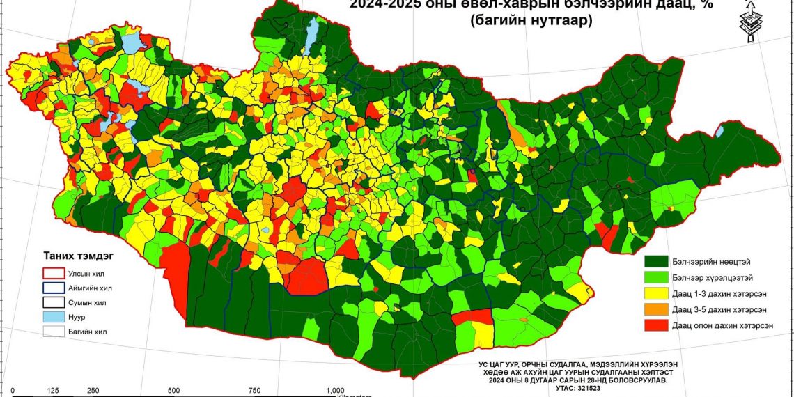 Бэлчээрийн даац нийт нутгийн 30 гаруй хувьд хэтэрчээ