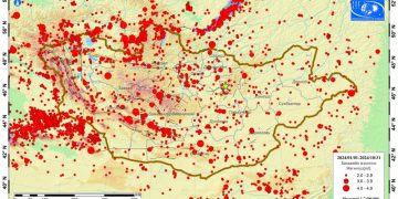 Он гарсаар Монголд 20 мянга гаруй удаагийн газар хөдлөлт бүртгэгджээ