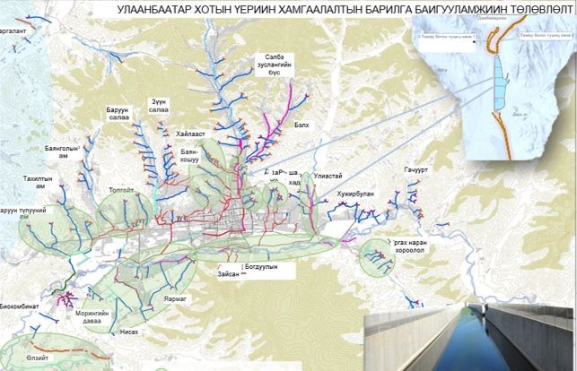 Нийслэлийн 22 байршилд үерийн усны 102 км далан байгуулна