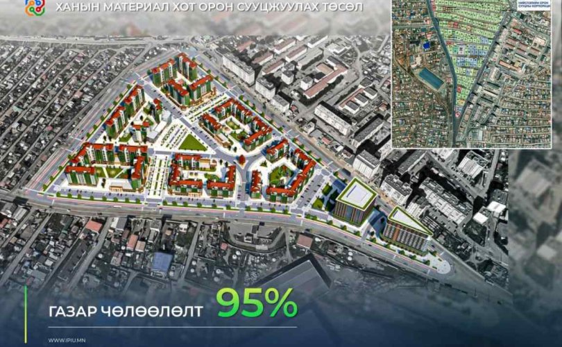 Ханын материалд 1800 айлын орон сууц баригдана