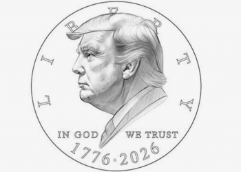 Трампын дүрс бүхий 1 долларын зоос гаргана