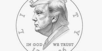 Трампын дүрс бүхий 1 долларын зоос гаргана
