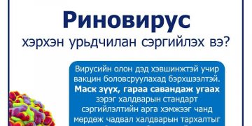 ХӨСҮТ: Риновирусийн халдвар хатгаа болж хүндрэх эрсдэлтэй байна