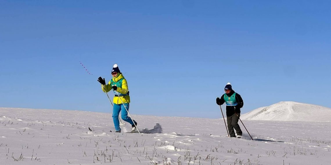 Дэд ахлагч Н.Мөнгөнцэцэг 427 км замыг цанаар туулна