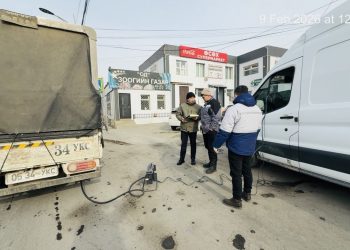 Замын хөдөлгөөнд оролцож буй тээврийн хэрэгслүүдийн яндангаас гарах хаягдал утаанд хэмжилт хийлээ