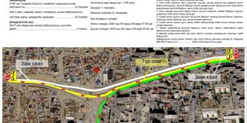Толгойтыг 3, 4 дүгээр хороололтой холбосон авто замын хөдөлгөөнийг хэсэгчлэн хаана