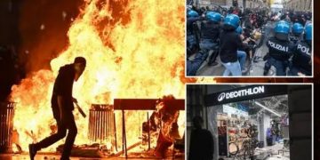 Франц даяар үймээн самуун, дээрэм тонуул эрчимжиж, 1,000 гаруй хүнийг баривчилжээ